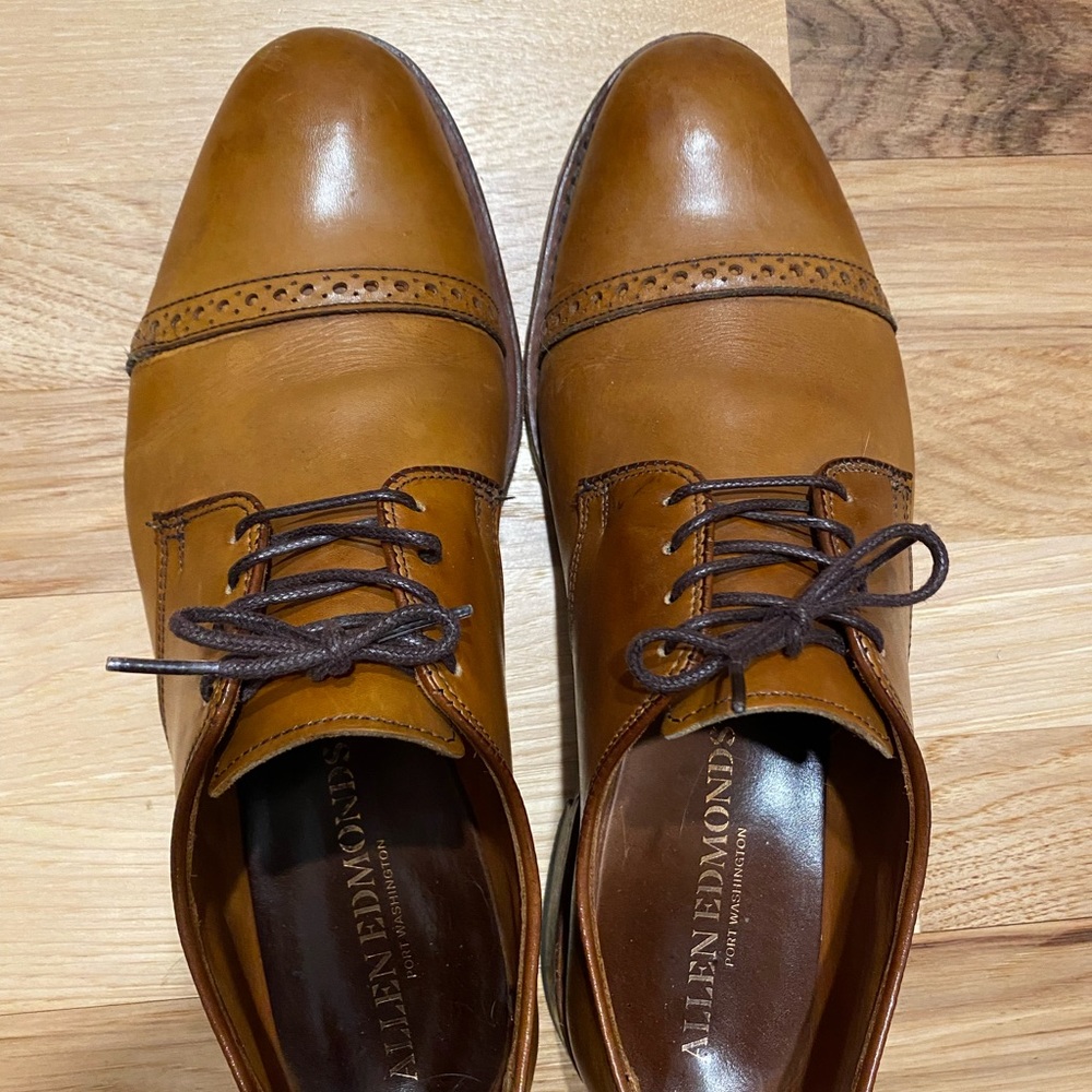 Allen Edmonds Boulevard Cap Toe dress shoe size 9.5 - Picture 2 of 8